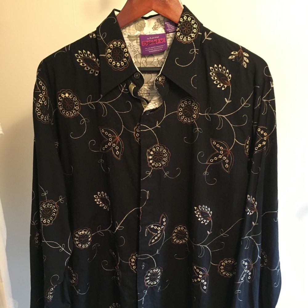 Long Sleeve Button Down Shirt - Casual/Floral